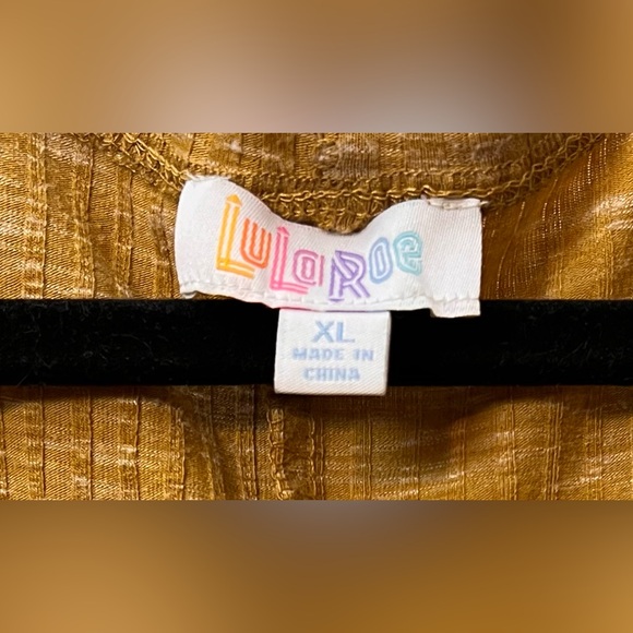 EUC Lularoe Sarah Duster Cardigan XL Color Mustard - Picture 5 of 5